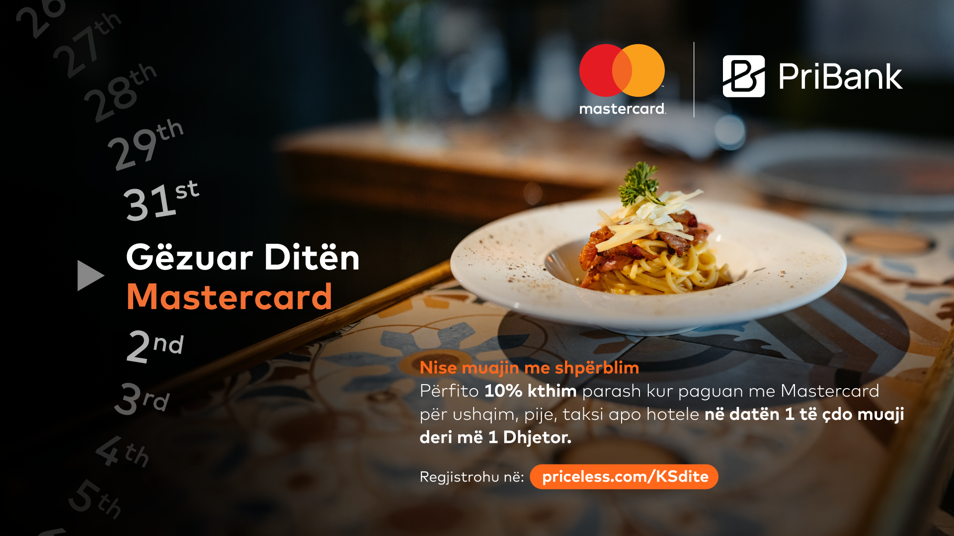 Mastercard Day – Shop on the 1st of the month and get 10% cashback!